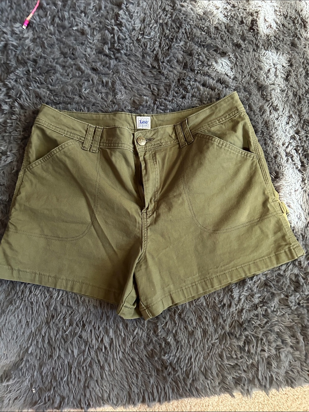 Lee Women's Olive Utility Bermuda Shorts